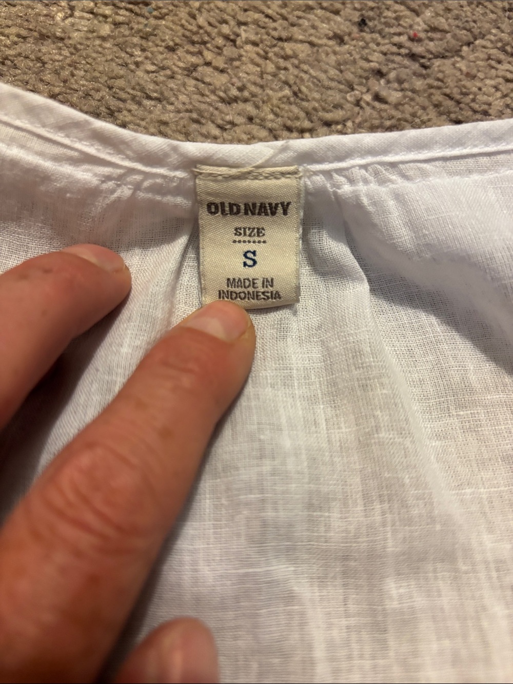 Old Navy White Tank Blouse - Picture 4 of 5